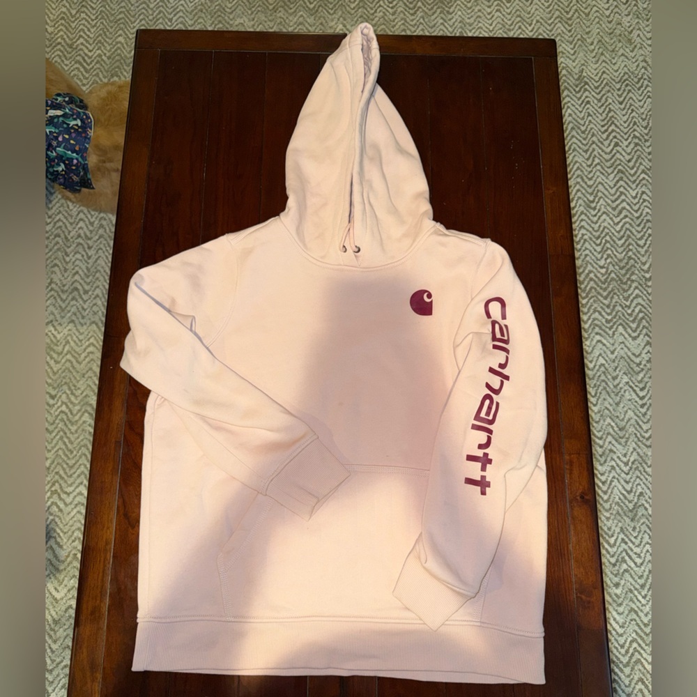 Carhartt Light Pink Relaxed Fit Hoodie women’s XL